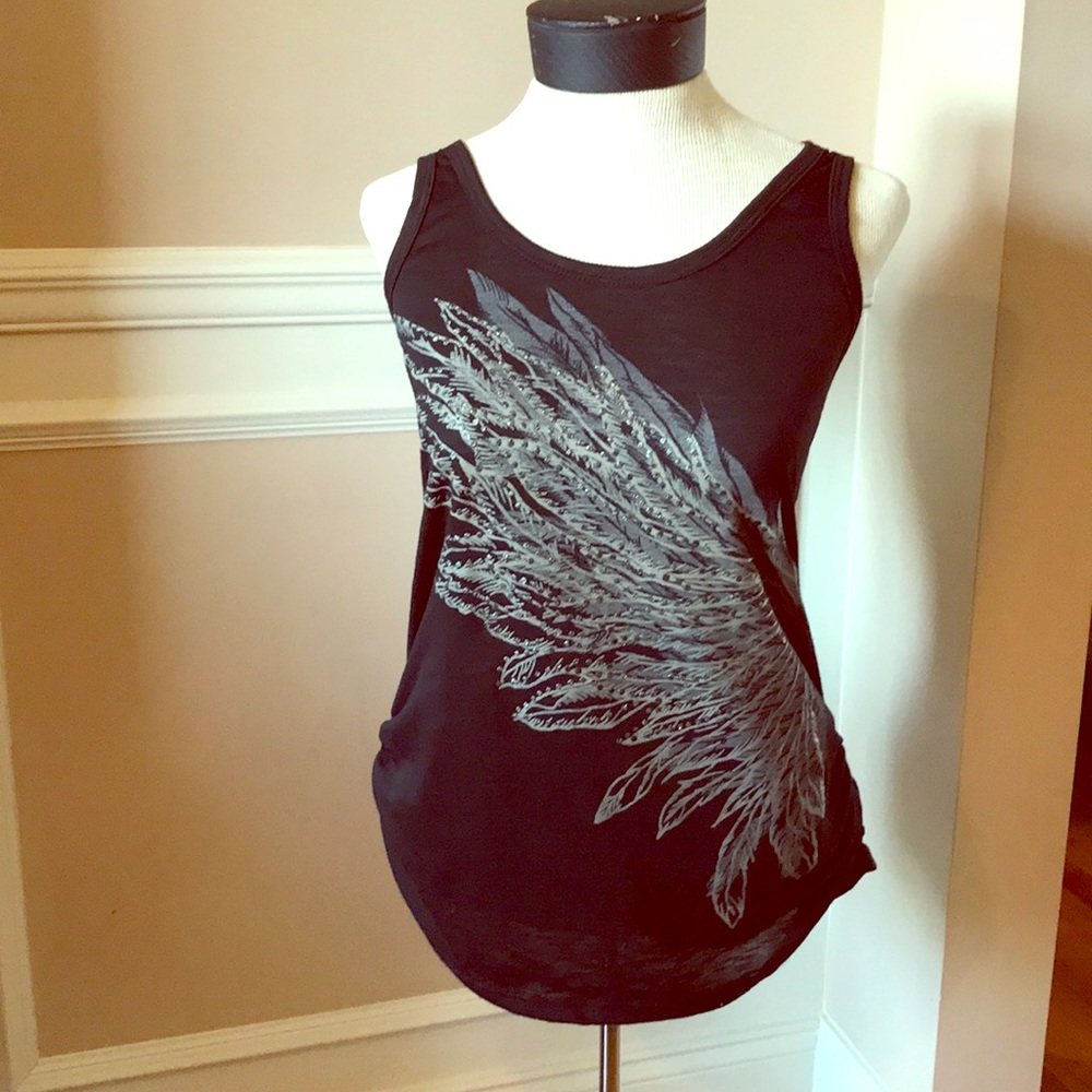 Black razor back tank